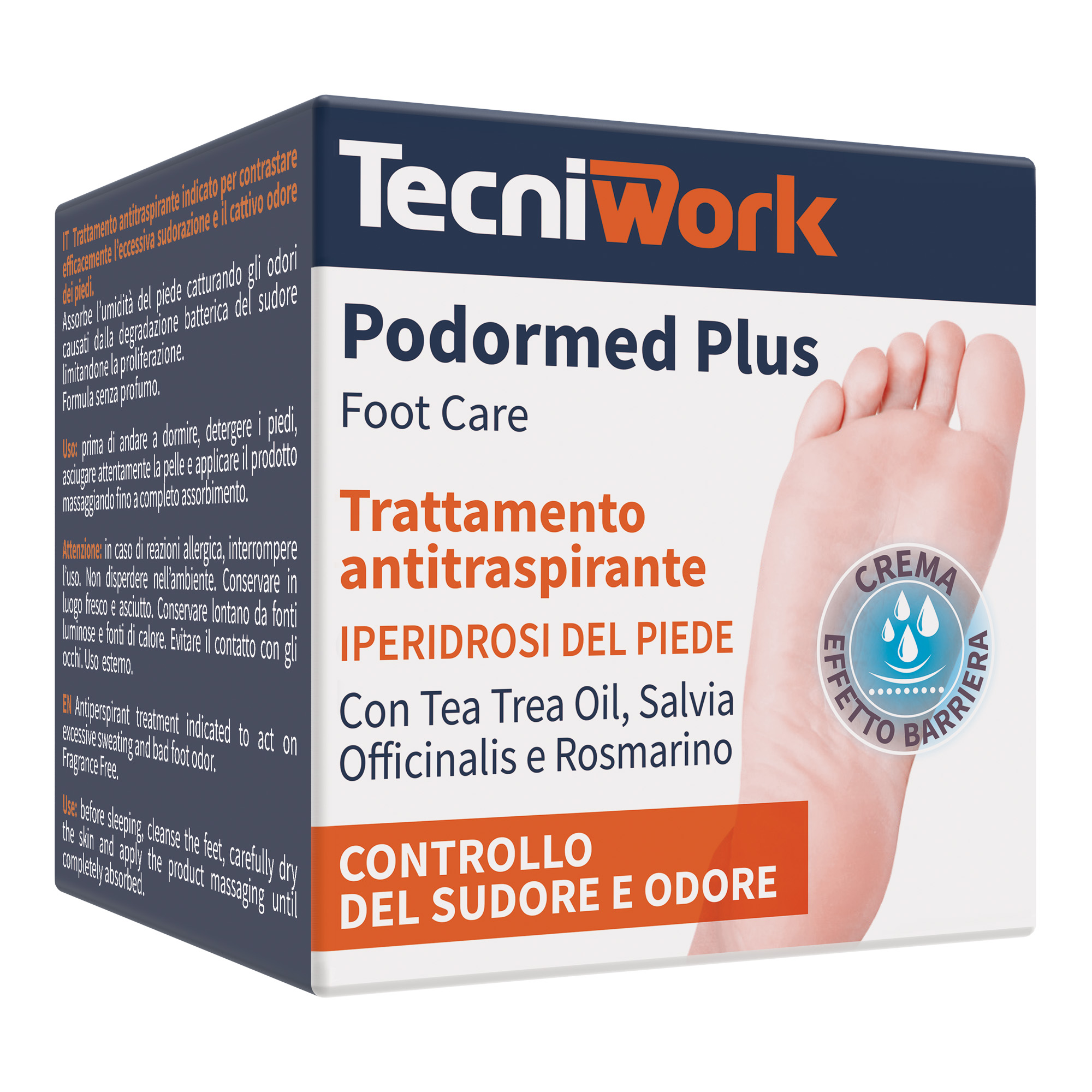 Trattamento iperidrosi piedi antitraspirante in crema Podormed Plus 75 ml — 1