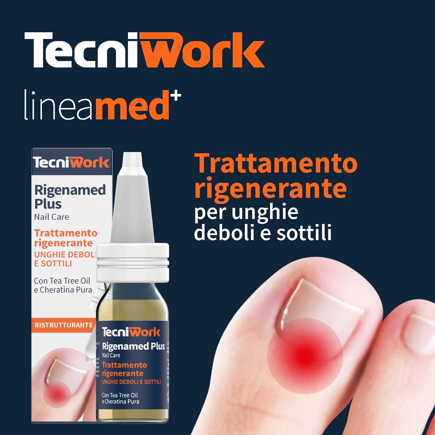 RigenaMed Plus Trattamento rigenerante per unghie deboli e sottili 15 ml — 1